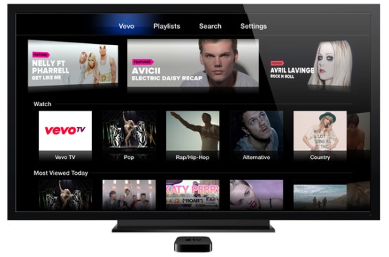 tech apple tv vevo app